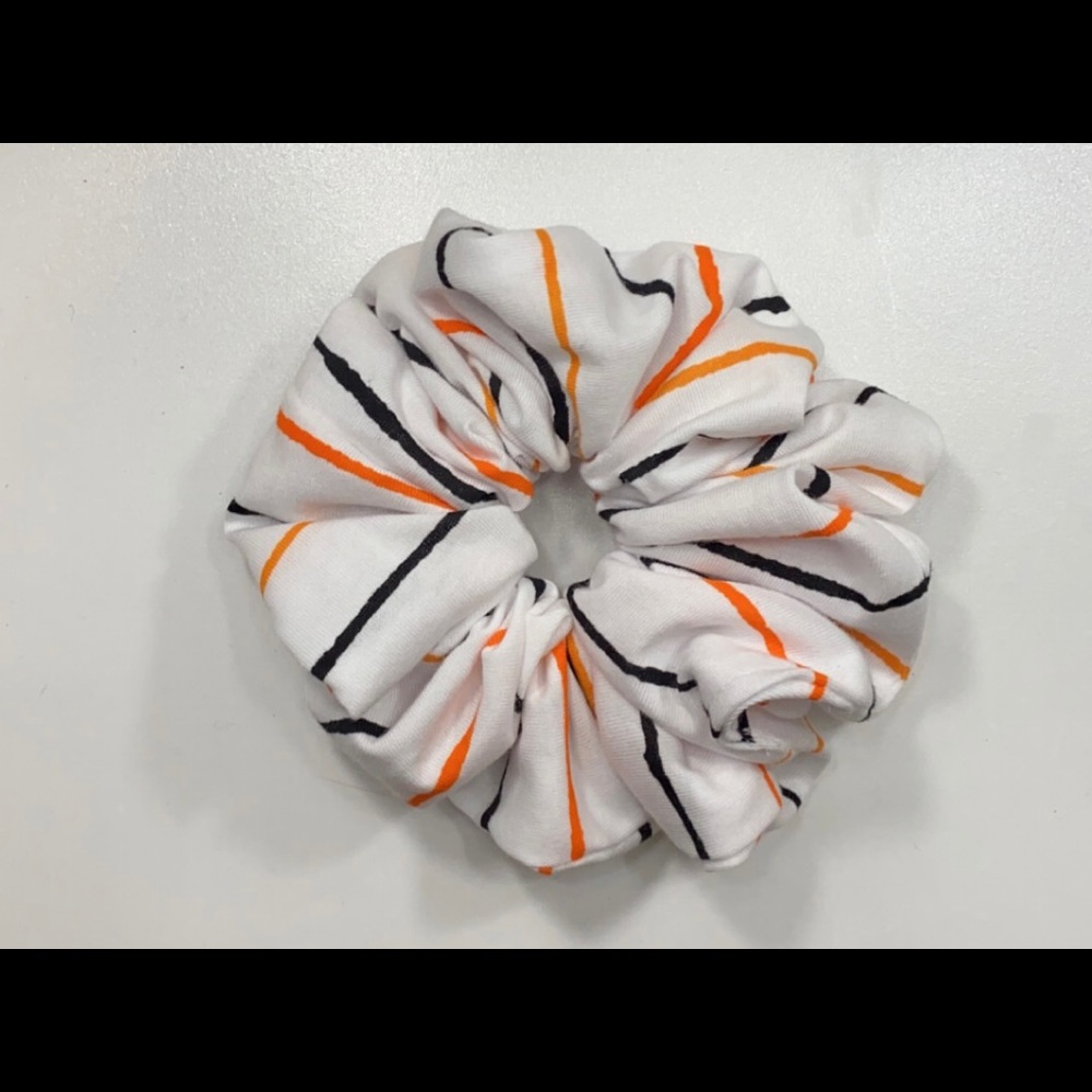 XL Hair Scrunchies- Spooky Halloween Stripes